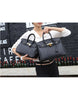 Genuine leather crocodile prints tote bag with lock and clochette - SMALL (more colours)