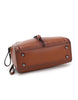 Genuine leather shoulder bag with front pull zip detail (more colours)