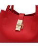 PU leather shoulder bag with twist lock and detachable inner bag (more colours)